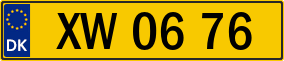Trailer License Plate